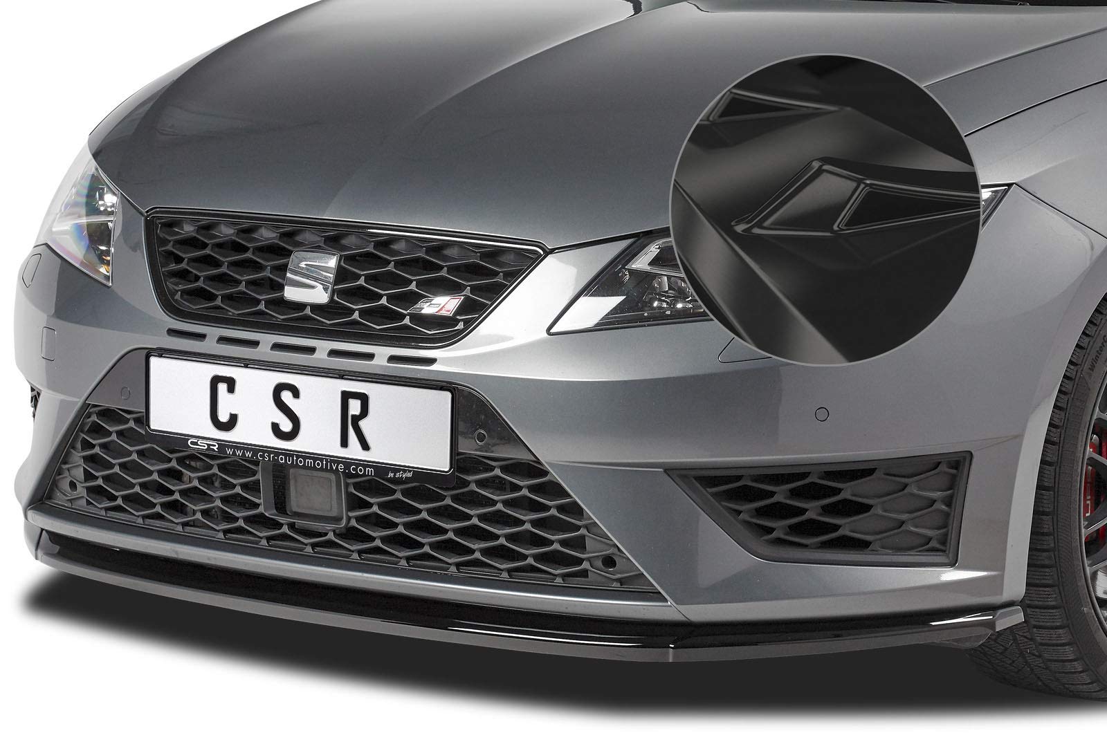 CSR-Automotive Cup-Spoilerlippe mit ABE Kompatibel mit/Ersatz für Seat Leon III 5F Cupra/FR CSL391-G