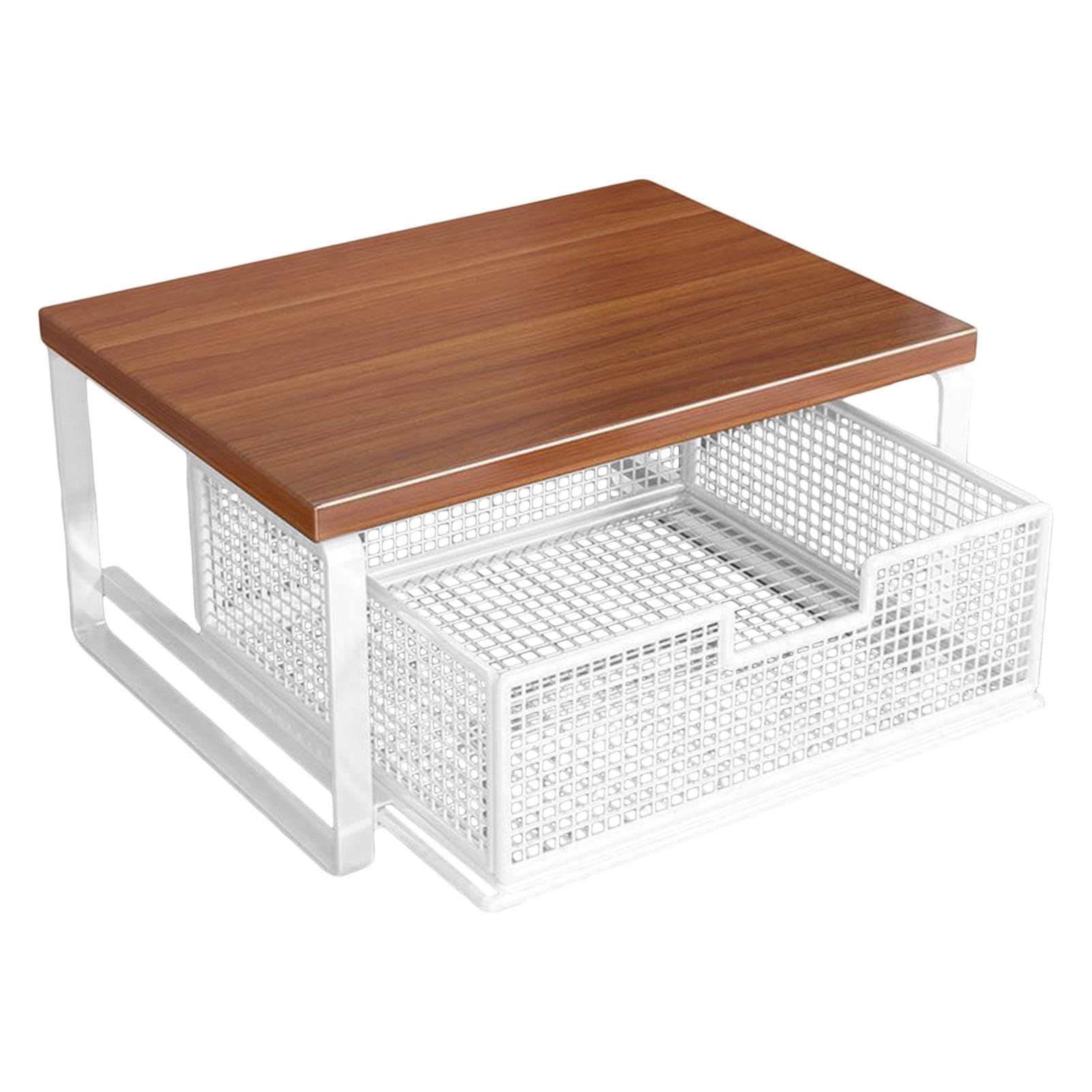 Supporto per Stampante con Ripiano Organizer a 2 Ripiani | Ripiano da Piano di Lavoro per Stampante per Casa Scuola Cucina Postazione Lavoro Sala Hobby Forno