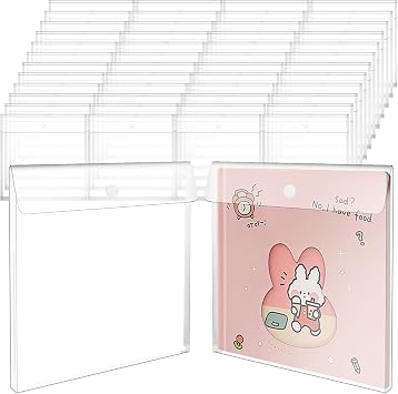 24Pcs Scrapbook Paper Storage 12 x 12 Paper Storage Top Loading Plastic Scrapbook Storage Box Clear Scrapbook Paper Organizer for Holding Scrapbook Paper Photos Vinyl Sheets Files