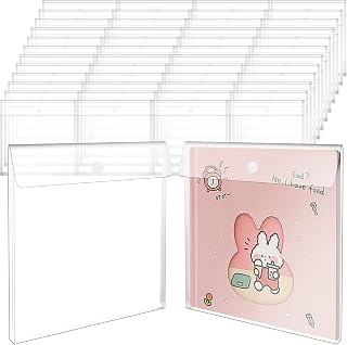 36Pcs 12x12 Paper Storage Organizer Top Loading Plastic Scrapbook Storage Box Clear Scrapbook Paper Organizer for Holding Scrapbooks Photos Vinyl Sheets Files
