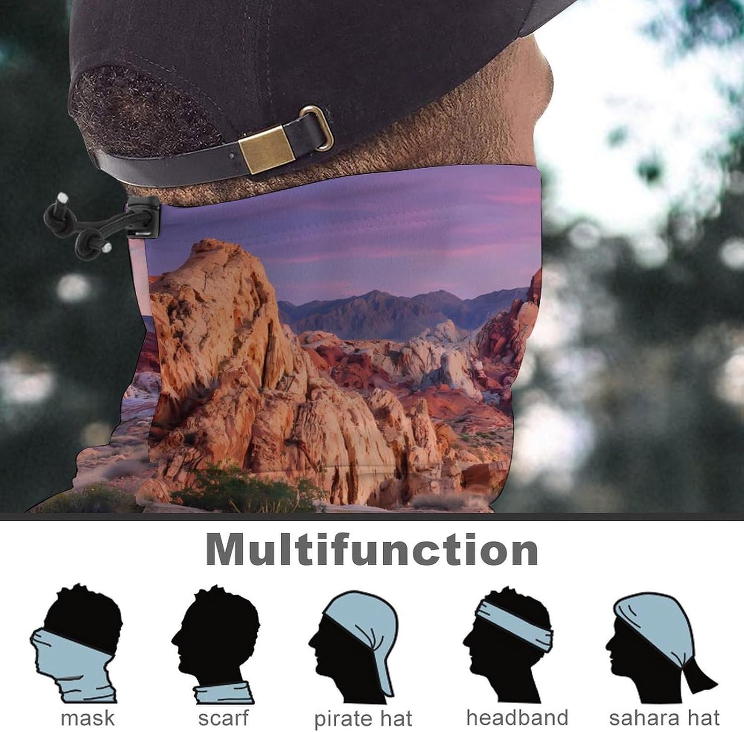 Valley of Fire in Nevada Unisex Neck Gaiter Face Scarf Cover Sun Hoods for Outdoor Hiking Skiing