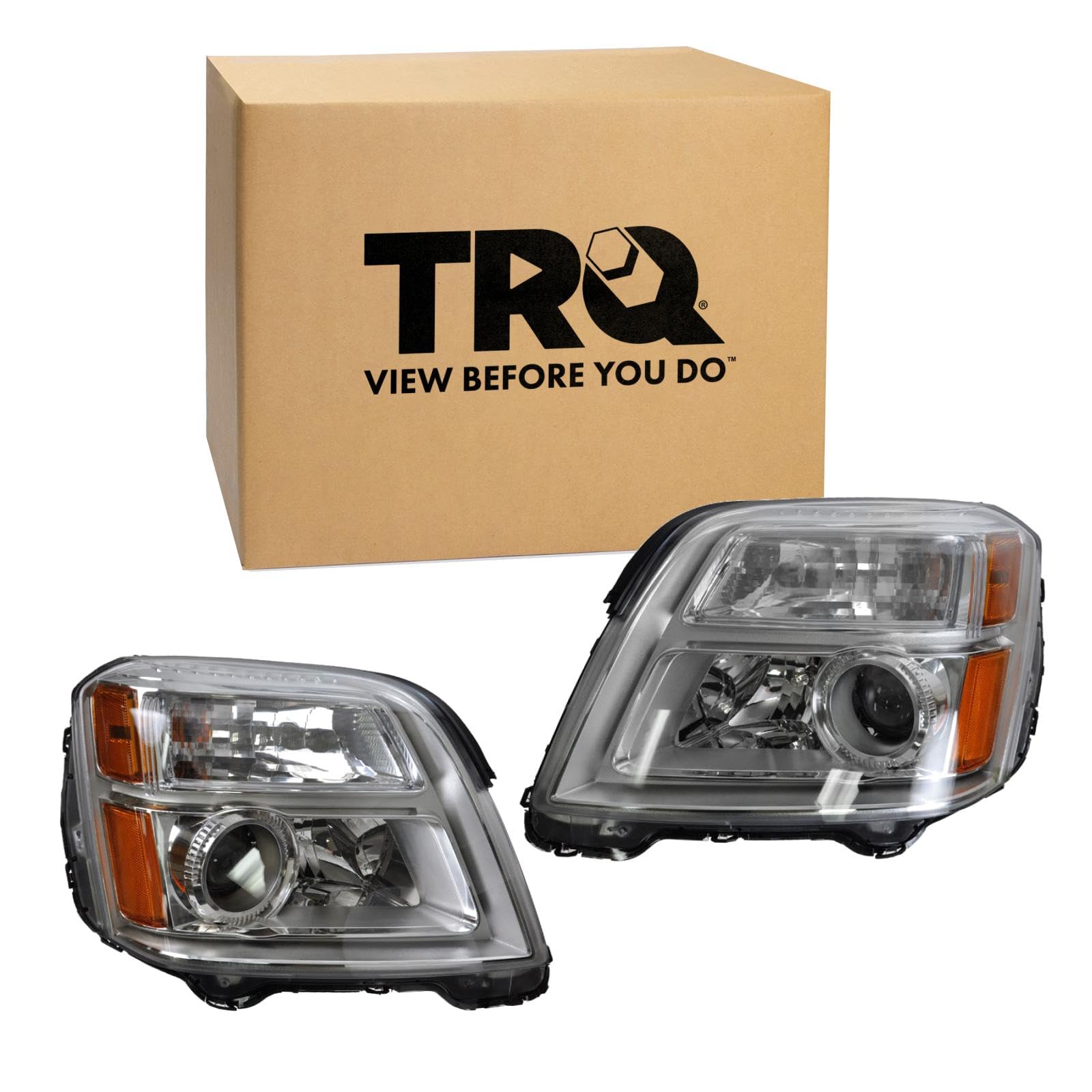 TRQ Headlight Assembly Set Driver & Passenger Side FO2502153 FO2503153 Compatible with 97-07 Ford — view 70