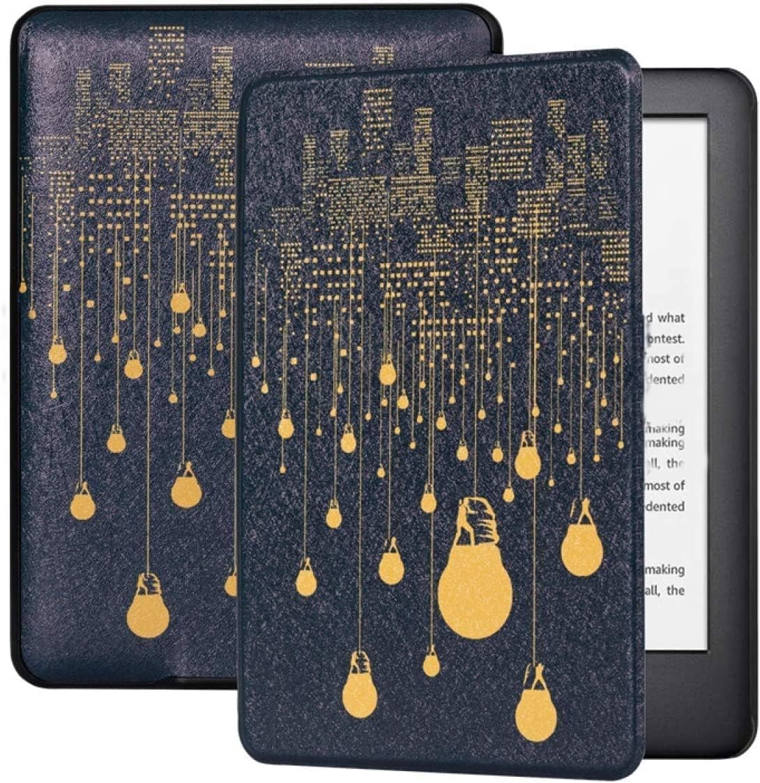 ProElite Slim Smart Flip case Cover for Amazon Kindle Paperwhite 6.8" 11th Generation 2021, Bulbs (Fits Signature Edition Also)