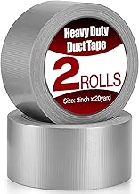Navona Heavy Duty Duct Tape 2 Pack, 2 Inch x 40 Yards Total, Waterproof Strong Adhesive Tape for Indoor & Outdoor, No Residue Duct Tape for Repairs, Patching, Sealing