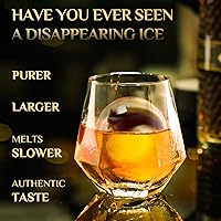 Vista 3 de Máquina de cubitos de hielo transparente, fabricador de bolas de hielo cristalinas de acero inoxidable de 2.5 pulgadas, moldes de cubitos de hielo