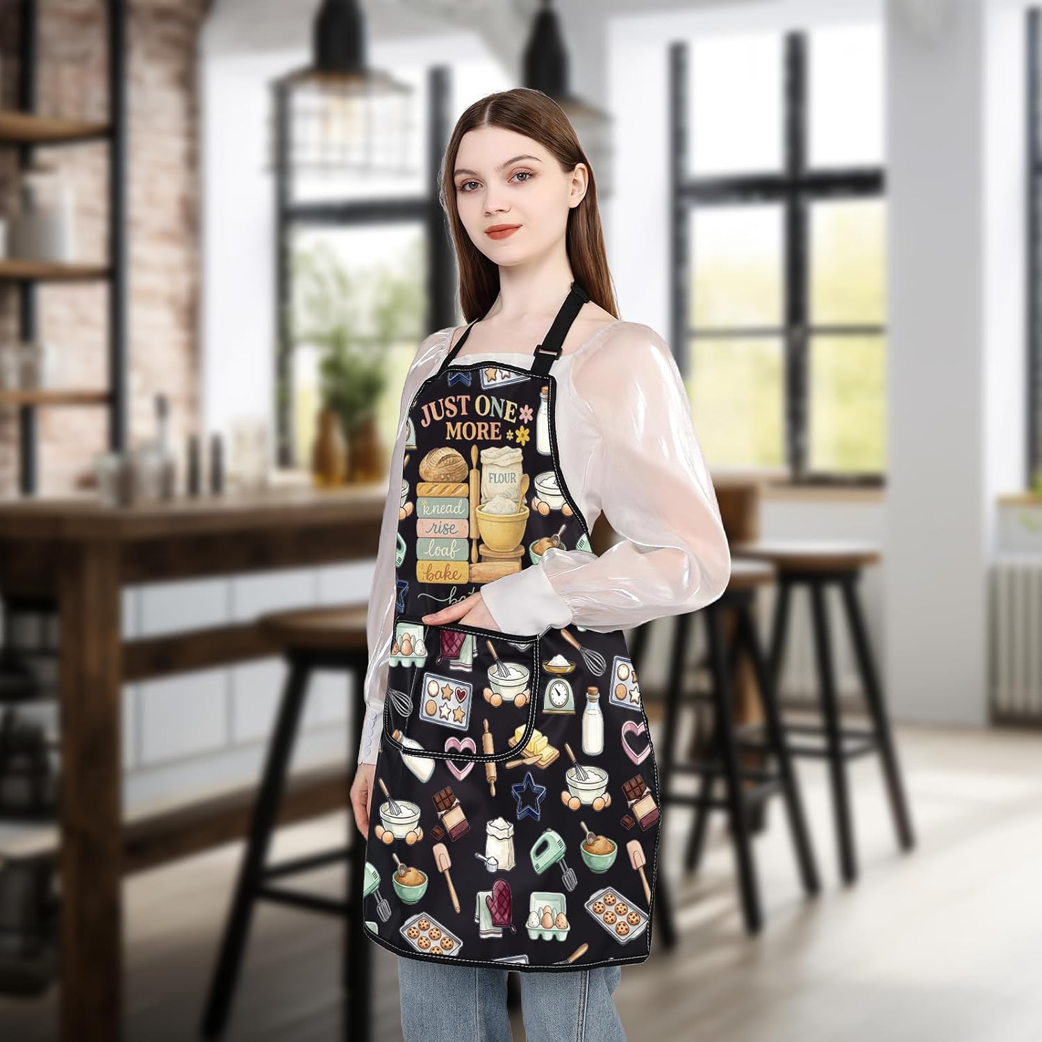 WSNANG Funny Baking Aprons with Pockets In My Baking Era Apron Bakers Gifts Pastry Chef Gift image 5