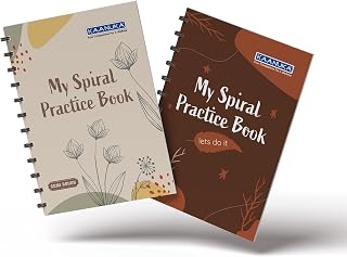 Long Size A4 Semi Rough Spiral Notebook, Single Subject - 300 Pages, Unruled, Plain, A4-29.7cm X 21.0cm, Long Size Plain Notebooks for School and College Students (Pack Of 2)