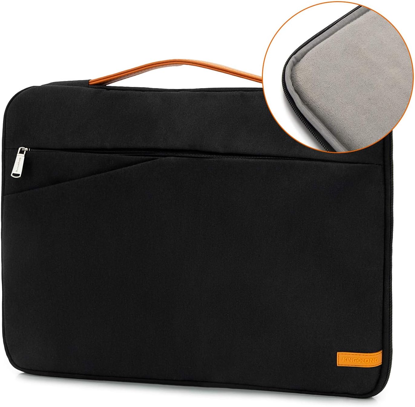 Laptop Bag for Men Women Commute Briefcase 17 Inch Laptop Sleeve Laptop Protective Case Notebook Slim Laptop Case Business Messenger Bag, BLACK