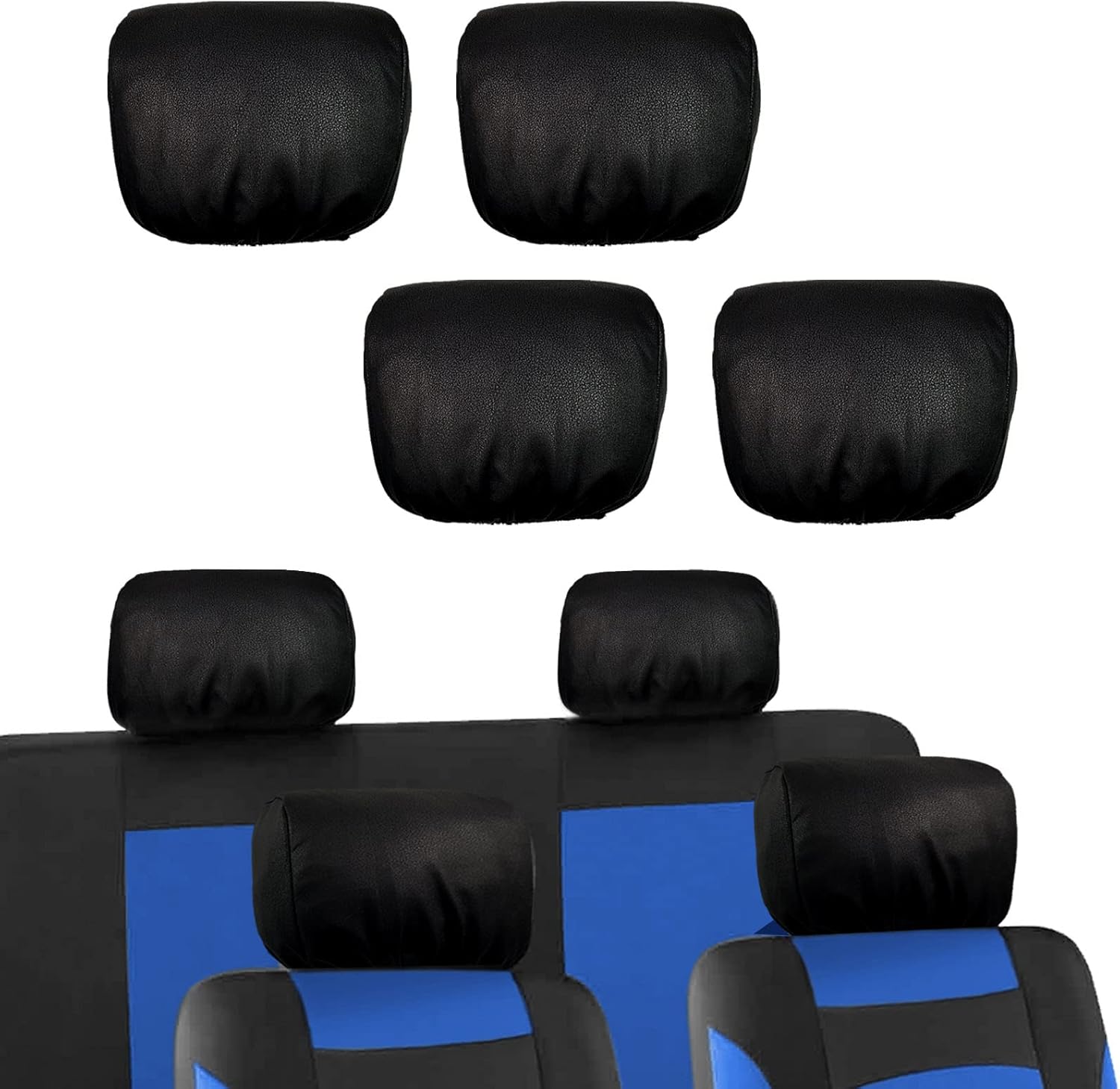 SCOOYEEES 4 Pcs Universal Headrest Cover for Cars, Car Seat