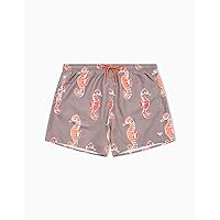 EMPORIO ARMANI Boxer da Bagno da Uomo, Noce Pr. Cavalluccio Marino