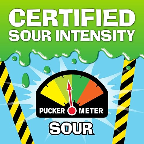 Miniatura 4 de TOXIC WASTE - Slime Licker Squeeze - Caramelo de slime agrio para apretar - Sabores de manzana verde, raz azul y cereza - Tubos de 2.47 onzas -