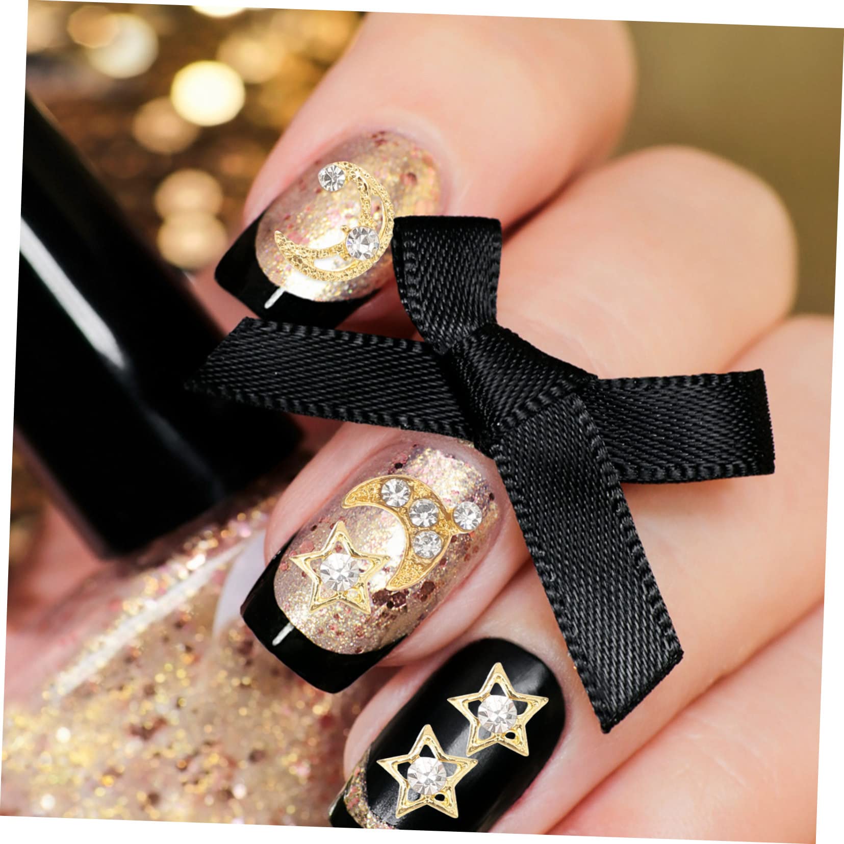 Healeved 150pezzi Ciondoli Per Nail Art Decorazioni Forma Di e Stella Per Unghie Accessori Creativi Per Design Unghie Eleganti e Originali
