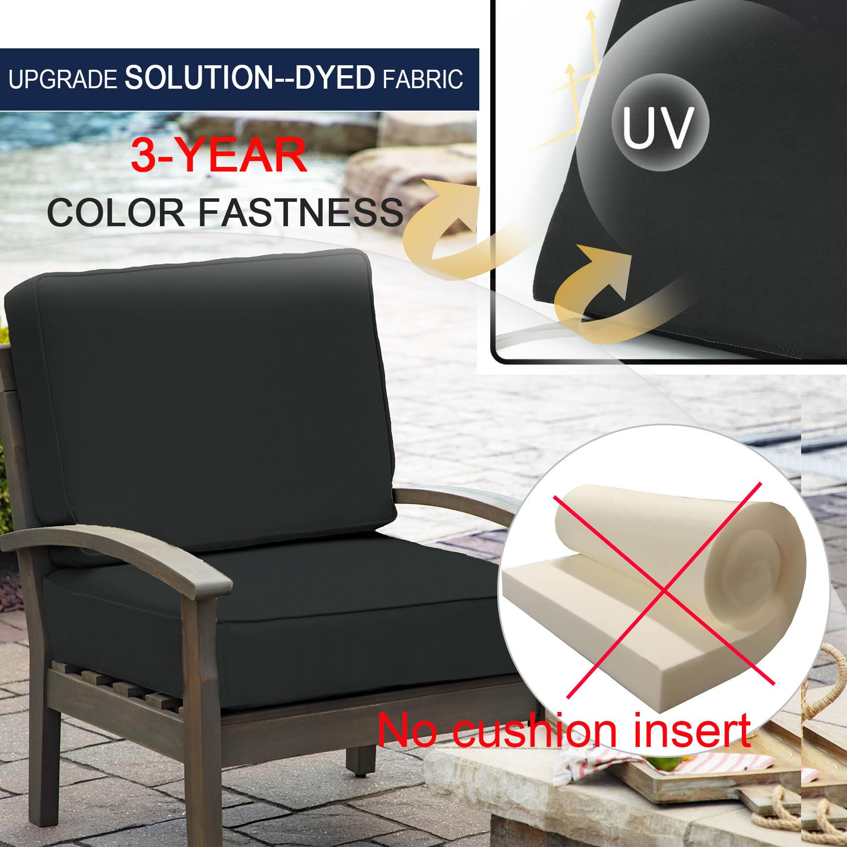 Housse De Coussin NettyPro Outdoor Cushion Slipcovers Waterproof