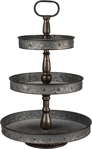 Primitives by Kathy Bandeja decorativa para decoración del hogar, redonda de 3 niveles