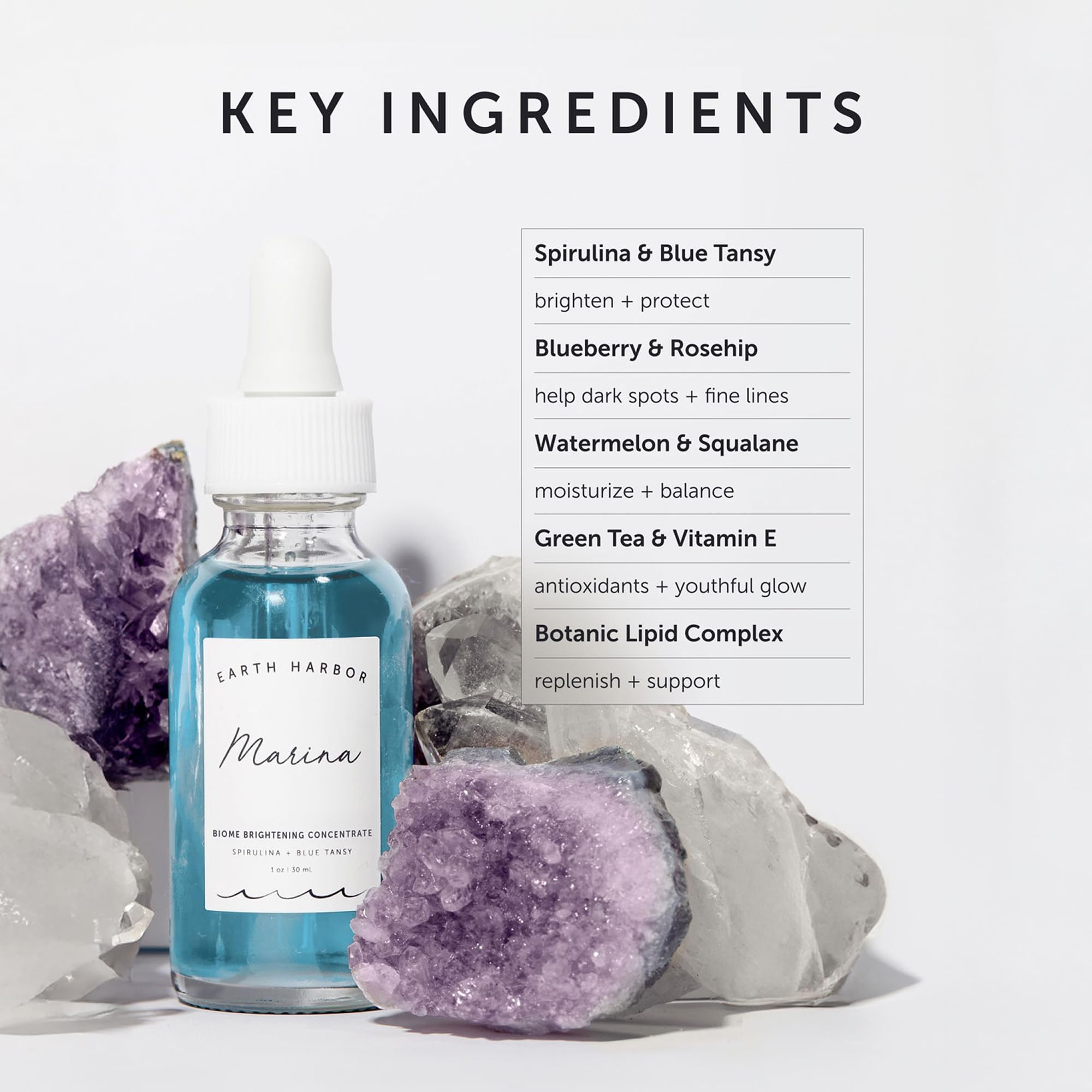 Earth Harbor MARINA Brightening Serum Ampoule with 12 Botanical Actives