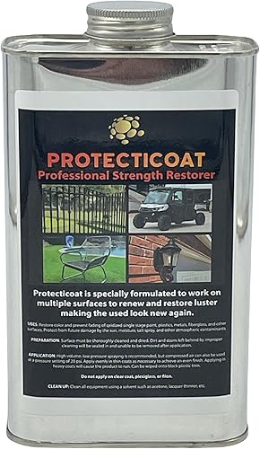 Protecticoat Eliminador de oxidación y restaurador de plástico, revestimiento protector para metal, plástico, fibra de vidrio y pintura de una sola