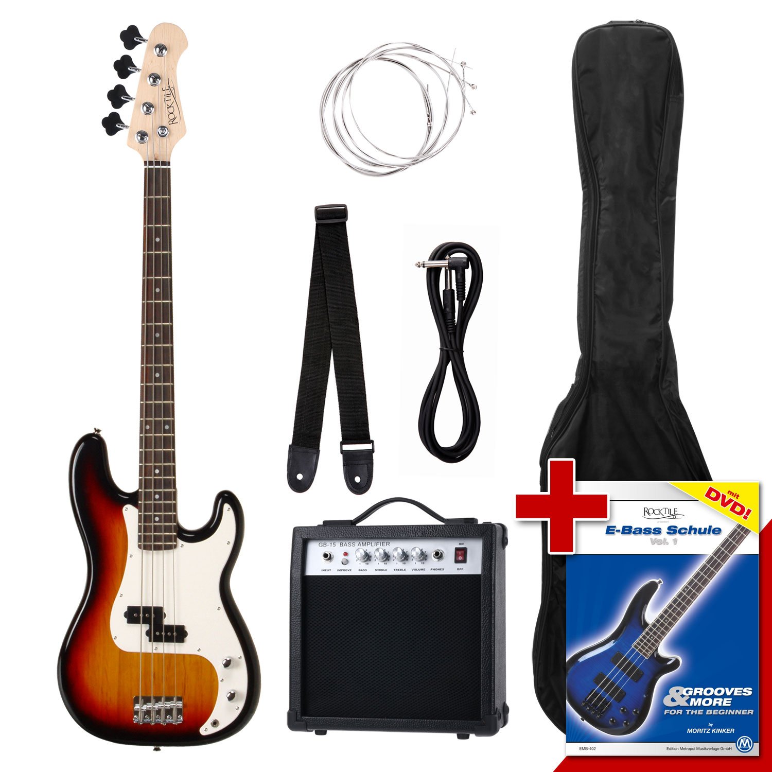 Rocktile Groovers Pack PB Kit Basso Elettrico Sunburst