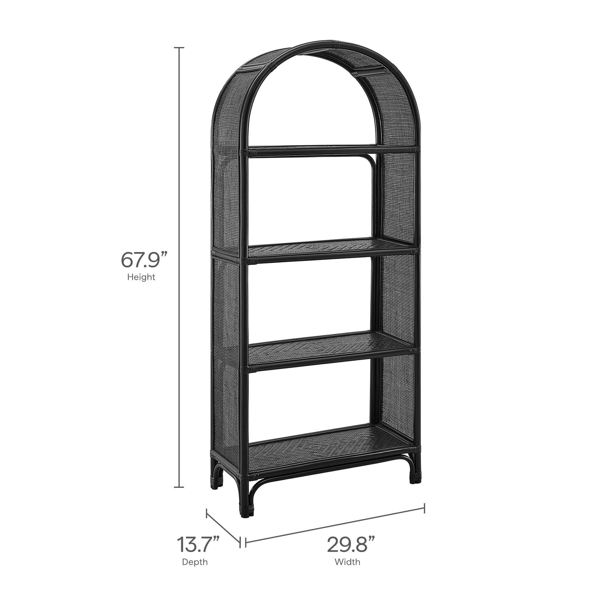 Amazon.com: Modway Celeste Tall Arched 67 Inch Wood and Natural