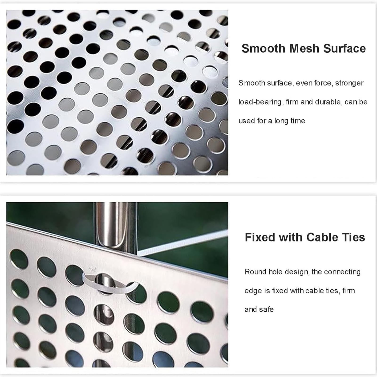 304 INOX Acier Perforé Tôle Extendu Métal Maille Plaque Écran Décoratif Mailles, Tôles Perforées en Métal for Filtre, Ventilation, Protection(10mm Mesh,35x35cm)