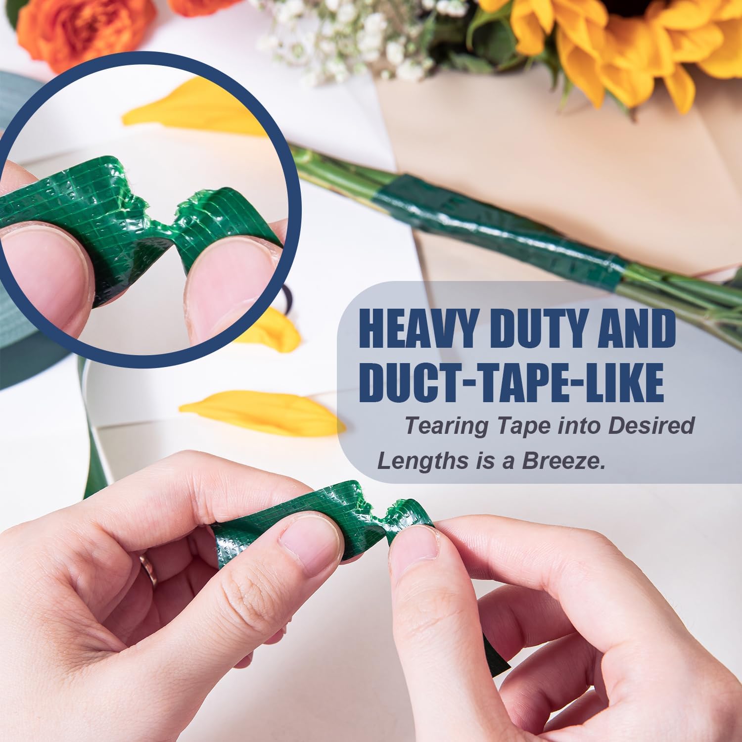 Green Floral Tape - 180FT Long, Heavy Duty -4