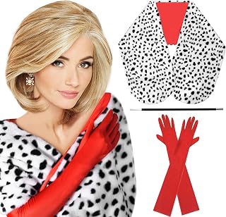 DEKWELL Accessories for Women Cruella Deville Costume