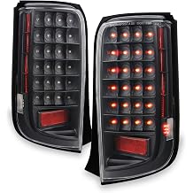 AKKON - For 08-10 Scion Xb bB Rumion Rukus JDM Black Full LED Design Tail Lights Brake Lamps Replacement Pair
