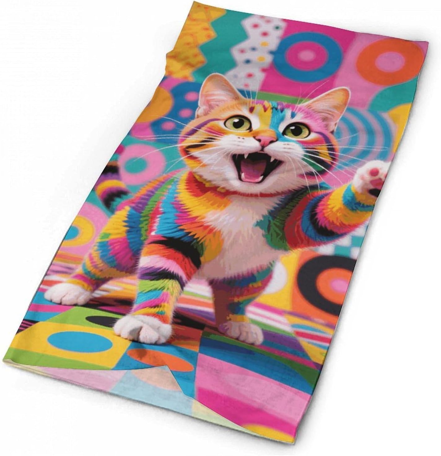 Style Cat Cooling Headscarf Cooling Breathable Face Mask UV Protection Scarf Hiking Bandana