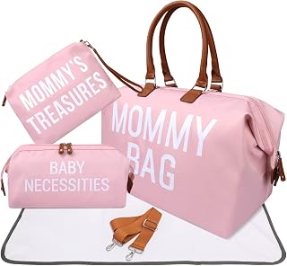 [Upgraded Large] Mommy Bag for Hospital, Diaper Bag Tote, Hospital Bags for Labor and Delivery with 2 Pouches