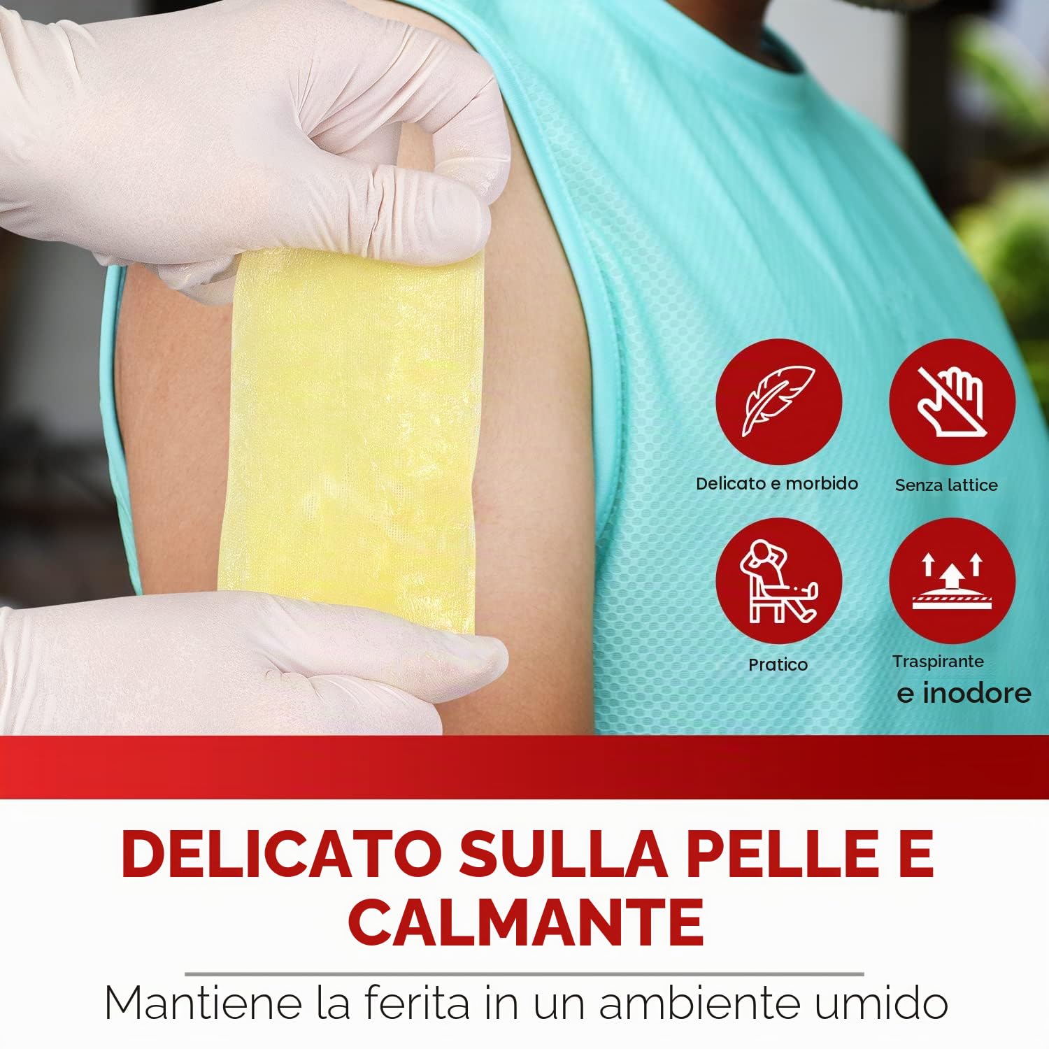 HEALQU Xeroform Medicazione Petrolatum 5x9 – Confezione da 25 garze non aderenti per ferite a bassa essudazione – Cerotto di garza a maglia fine sterile per lacerazioni, ustioni e innesti cutanei