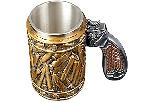 Stainless Steel Bullet Tumbler: The Perfect Gift for Gun Enthusiasts and Beer Lovers