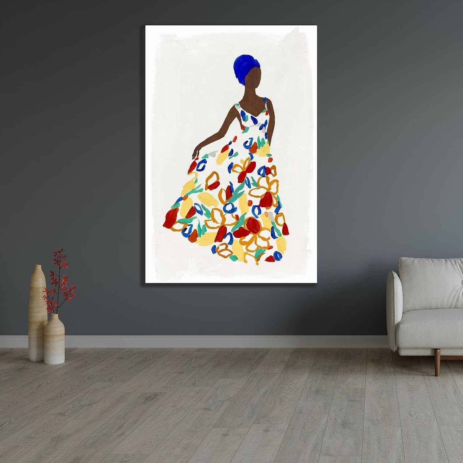 ArtDirect Floral Fashion I Unframed Art Print Giclee Poster by Isabelle Z - Ready for Framing with Customization Sizes 7x10, 9x14, 13x20, 24x36, 32x48, and 40x60 Inches