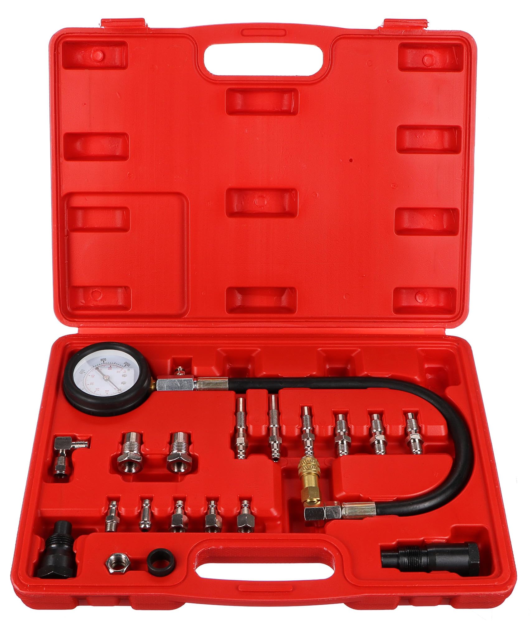 MECHANIC ENGINE TESTER 21 | Comprobador de compresión para motor diésel | 21 unidades | 0-1000 PSI