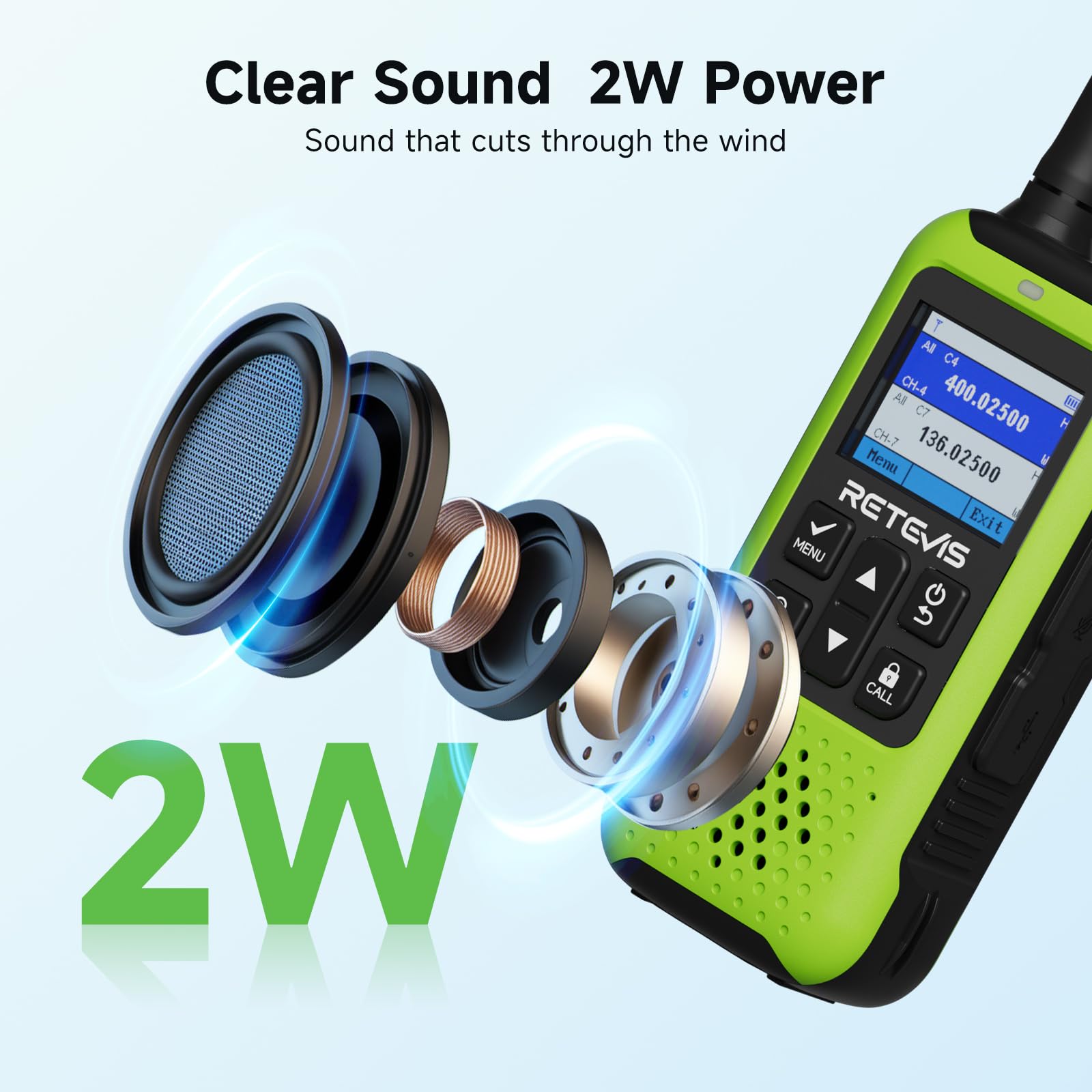Retevis EZTalk 65 Walkie Talkie, Posizionamento GPS+BDS, Escursionismo | Programmabile via APP, Mappa Disegnata a Mano, Comunicazioni Radio a Doppia Banda per Outdoor Arrampicata, Lungo Raggio
