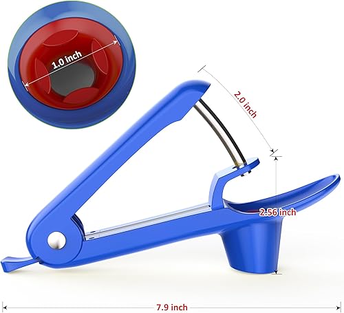 Miniatura 5 de Cherry Pitter - Ordekcity Herramienta de acero inoxidable para remover el carozo de las cerezas con diseño de empuje manual, ahorra tiempo y espacio