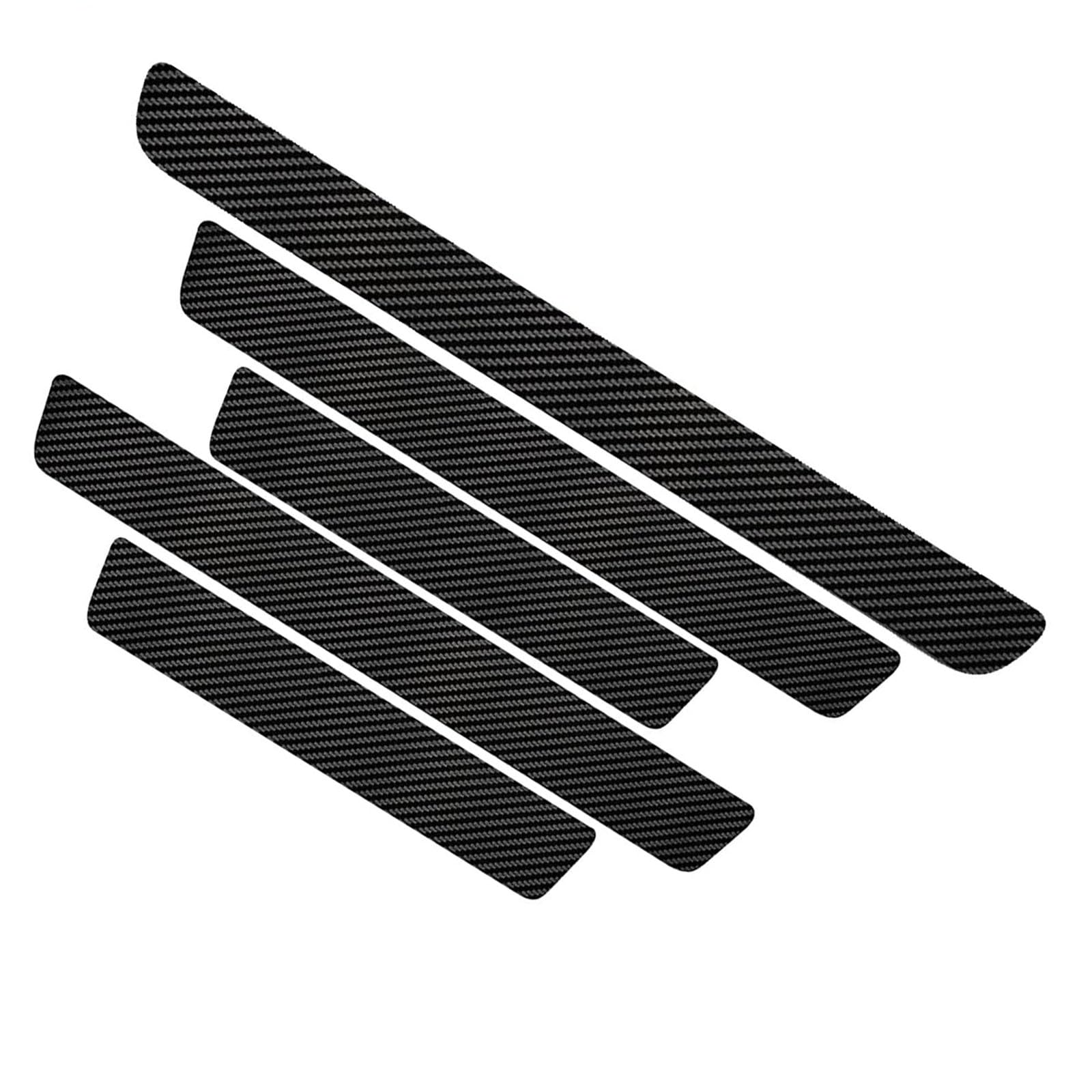 ONEMAJI 5Pcs Carbon Fiber Car Door Sill Protector for VW Passat Variant B9 Kombi ab 2024-2026, Scuff Plate Guard & Rear Bumper Protector Anti-Scratch Door Entry Guard Waterproof