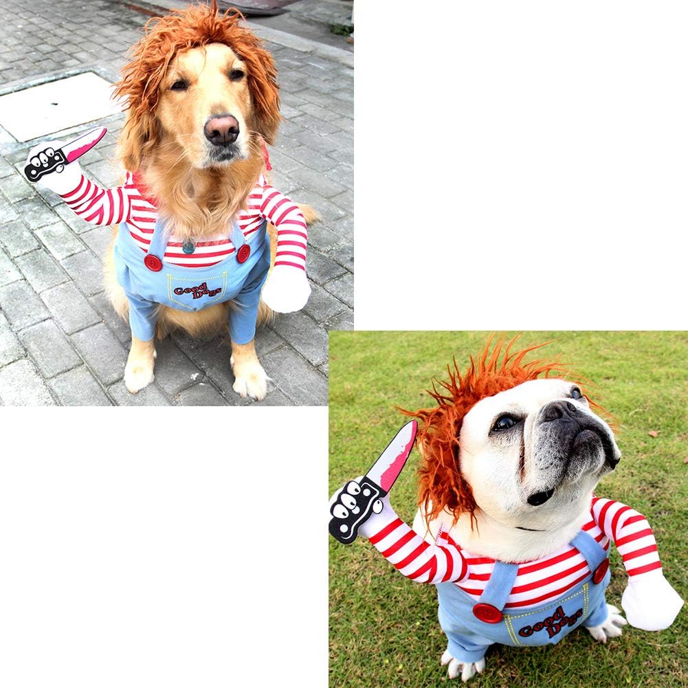 NACOCO Dog Awful Costume Pet Halloween Clothes Cat Cosplay Party Suit Funny Dog Costume Small to Large Dogs(S) - Image 3