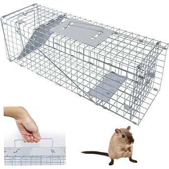 HSHa Live Rat Trap Live Trap 60 cm Animal Trap Live Trap Mouse Wire Cage Marten Trap Live Catch Rodent Trap