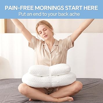 BALAPET Swan Body Pillow for Side Sleepers, Adjustable Support Pillow