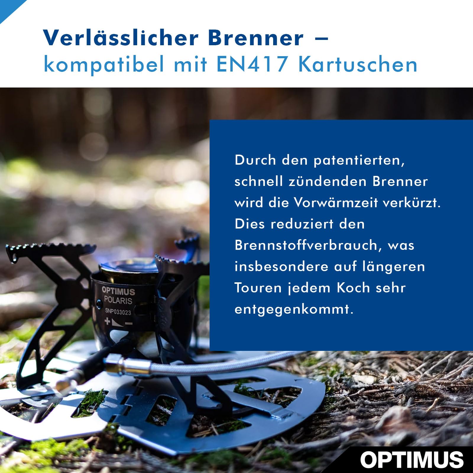 Optimus Tactical Polaris Kocher, Schwarz, 140 x 80 x Ø 65 mm