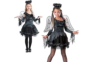 Halloween Girl's Fallen Angel Costume - Tween Size, L