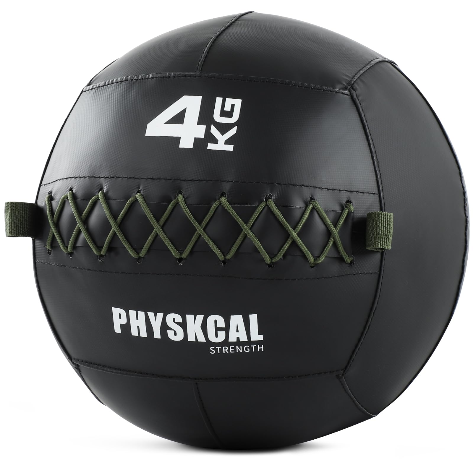 PhysKcal Medicine Wall Ball, Pelotas de Piel Suave con Peso para Ejercicios dinámicos de Cuerpo Completo, Entrenamientos HIIT, fortalecimiento de Fuerza y Resistencia, Agarre cómodo con Textura