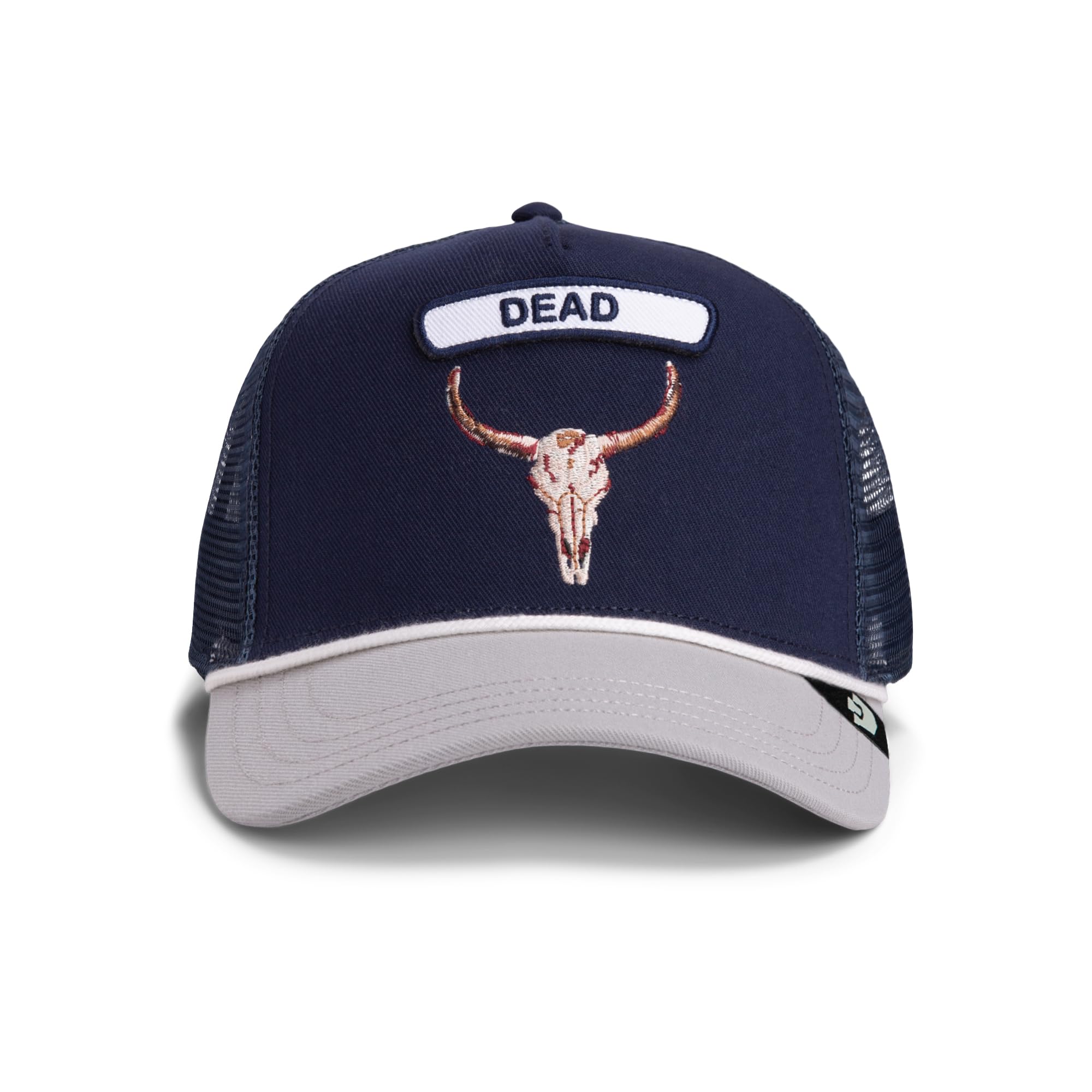 Goorin Bros Czapka Trucker Pop Rocker Skull The Farm, granatowa z wołem, jeden rozmiar unisex dla dorosłych