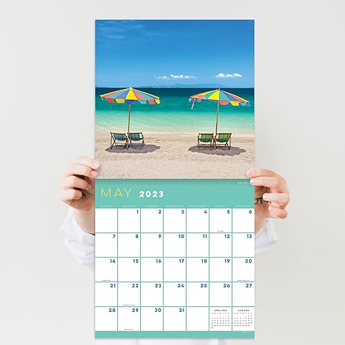 Miniatura 4 de TF PUBLISHING Tropical Escapes - Calendario de pared 2023 de 12 meses calendario de pared premium 2023 calendario de pared grande 2023 mensual