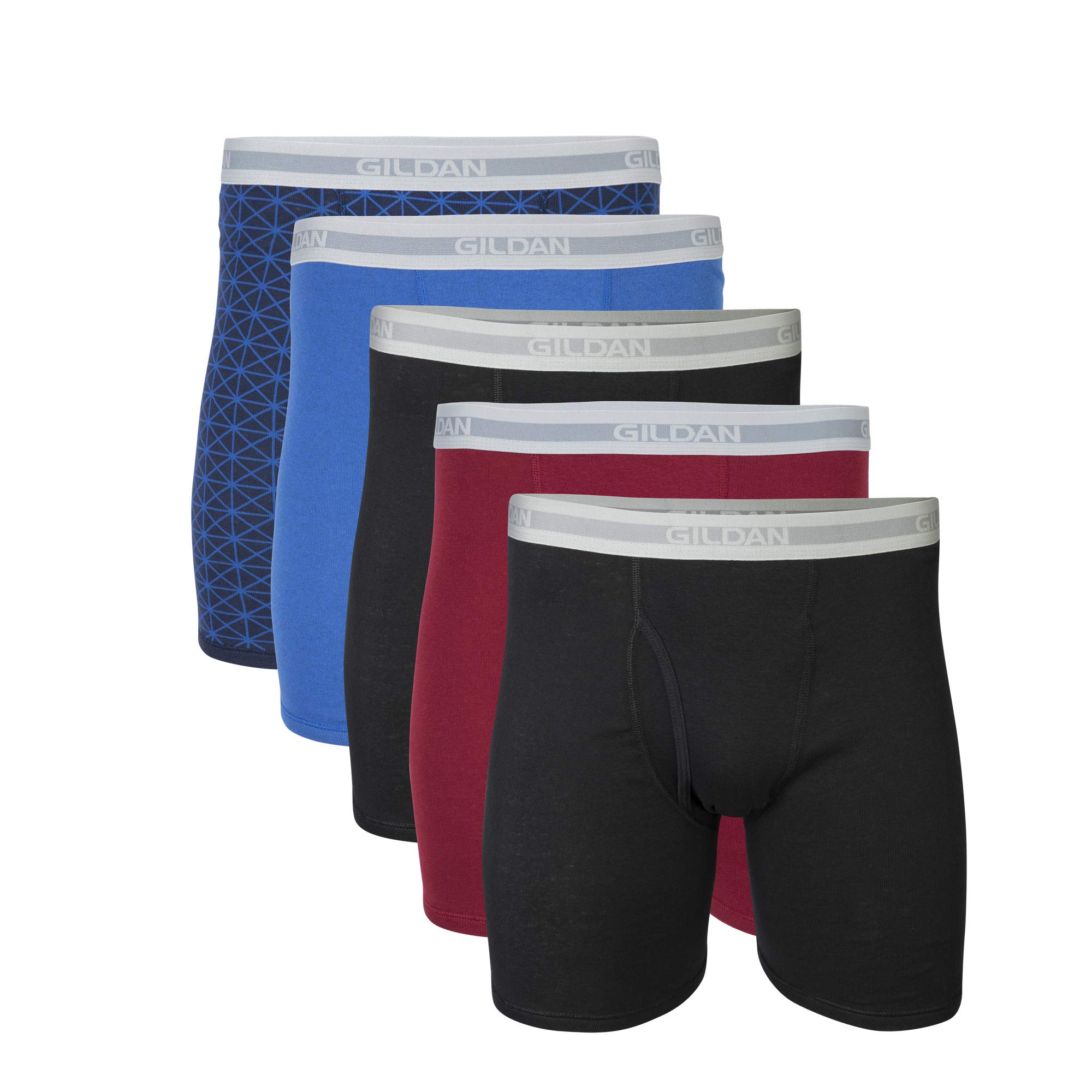 Gildan Men's Underwear Cotton Stretch Boxer Briefs, Multipack