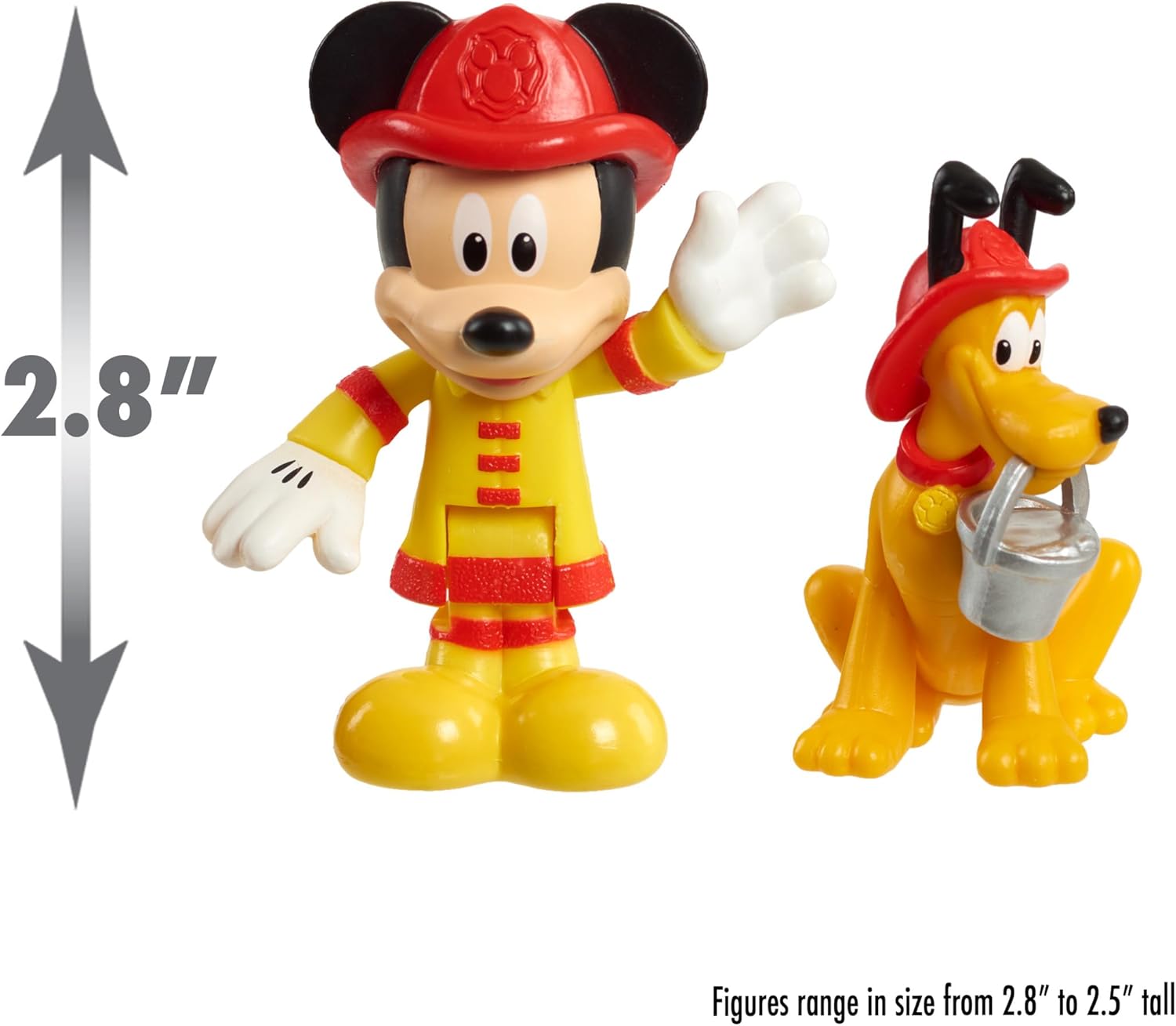 Disney’s Mickey Mouse Mickey’s Fire Engine, Figure and Vehicle Playset, Lights and Sounds , Ages 3+