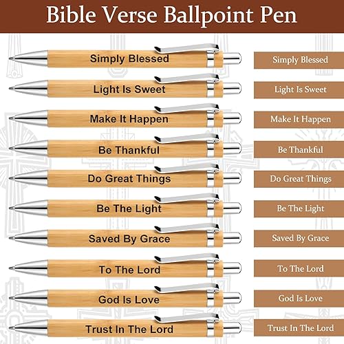 Miniatura 5 de El juego de 120 regalos bíblicos incluye 30 marcadores de versículos de la Biblia, marcadores de libros cristianos, 30 bolígrafos de las Escrituras,
