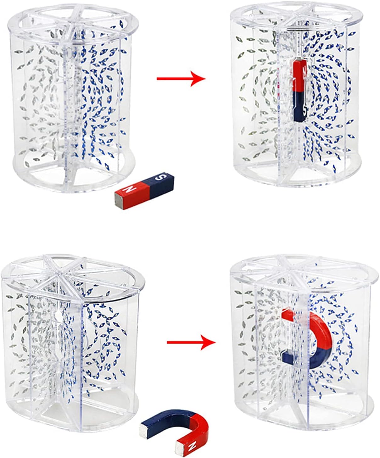 Physics Experiment Equipment, Three-Dimensional Magnetic Line Demonstrator, Showing The Space Around The Magnetic Field, Used for Teaching Physical Magnetic Field in Middle School