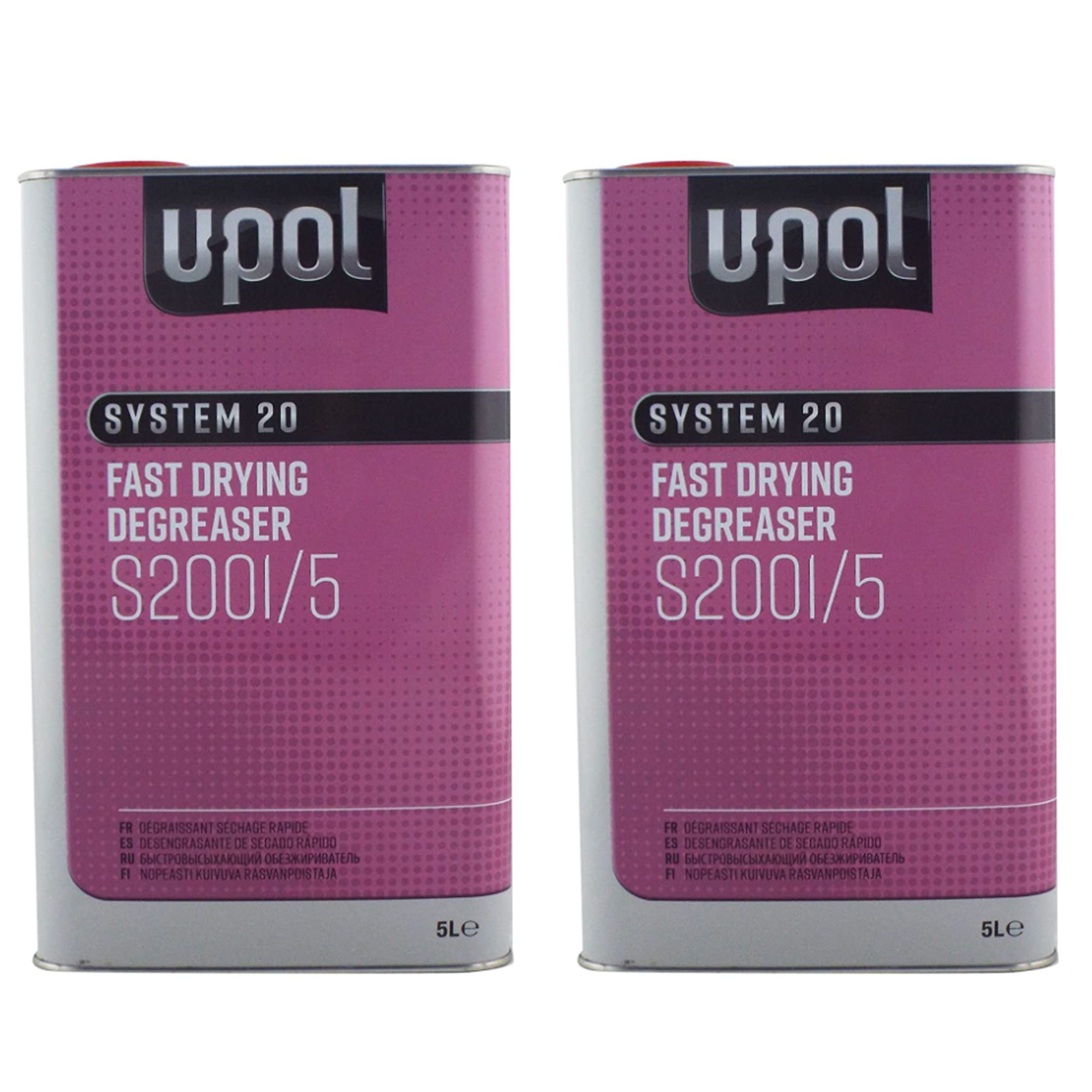 2 x System 20 Anti-Static/Anti-Silicone Fast Panel Wipe&Degreaser 5 Litre - Ideal For Localised Panel Repairs