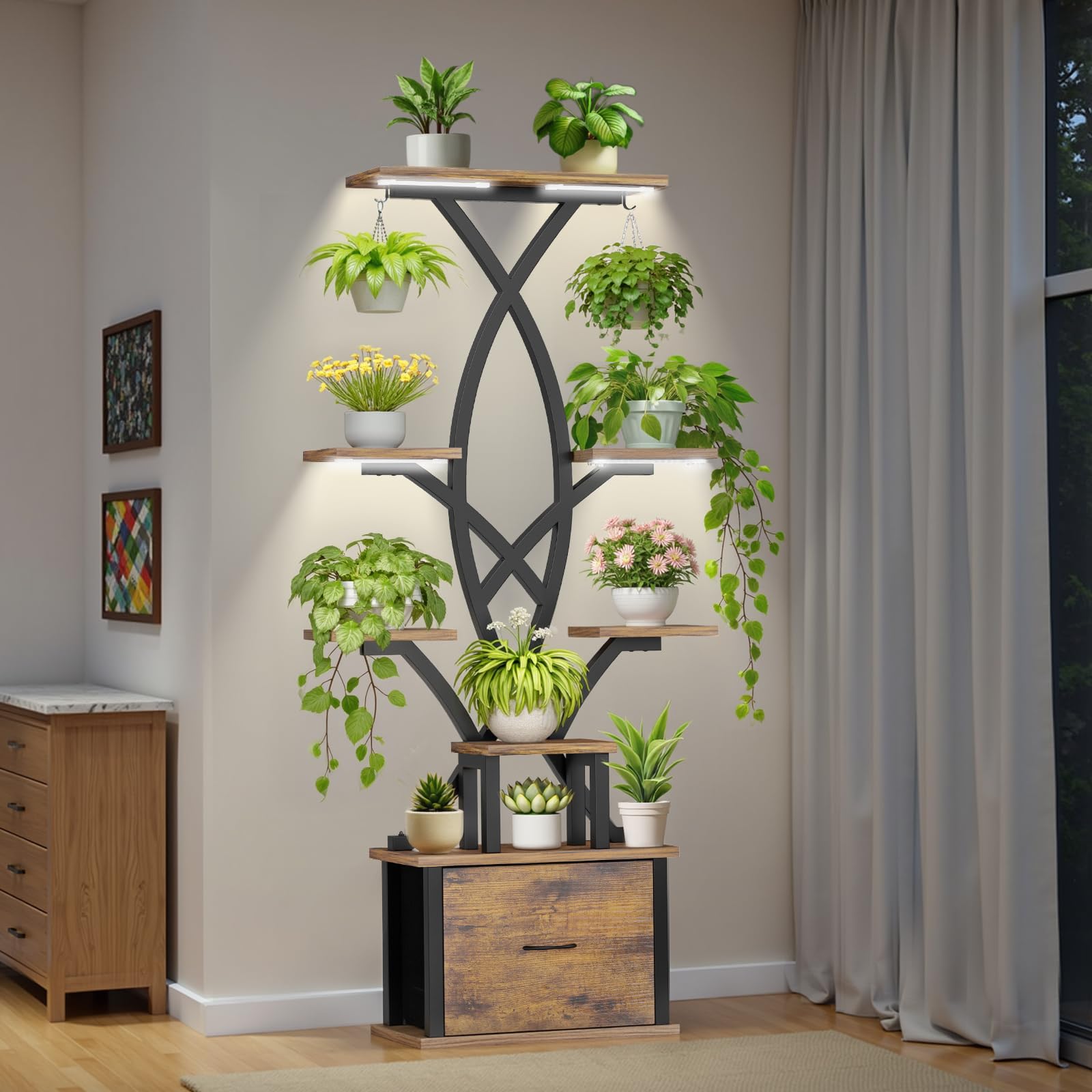 KELHOMECL 8-Tier Plant Stand