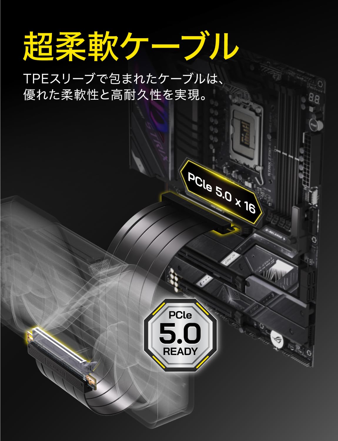 Amazon.co.jp: EZDIY-FAB PCIe 5.0 x16 ライザーケーブル 128GB/s GPU